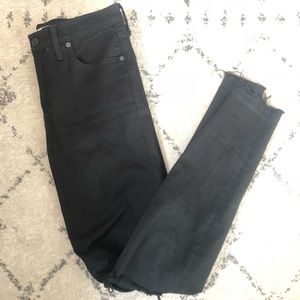 Madewell Distressed High Rise Skinny Jeans